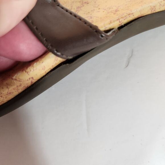 APT 9 Y2K Green Faux Stone Beaded Detail Comfort Thong  Sandals Womens 6M FLAWED - Picture 10 of 11